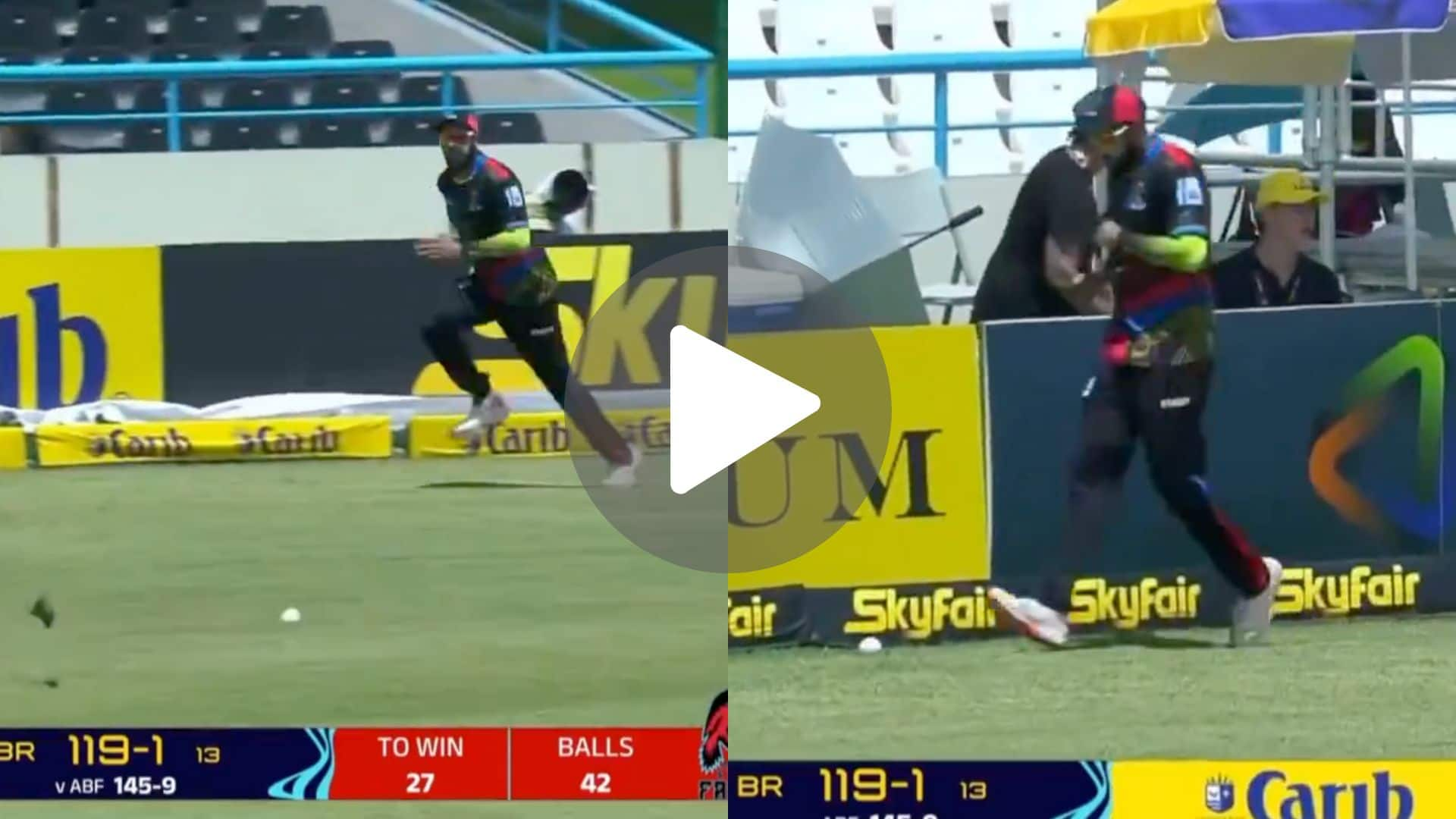 [Watch] Mohammad Amir Furiously Shouts At Imad Wasim For Lazy Fielding In CPL 2024